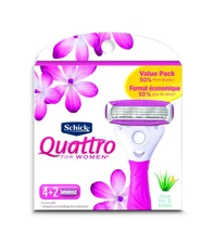 Schick Quattro Women's Razor Blade Refills 6 Count Value Pack