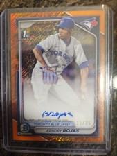 Kendry Rojas Bowman 1st ORANGE  /25 AUTO