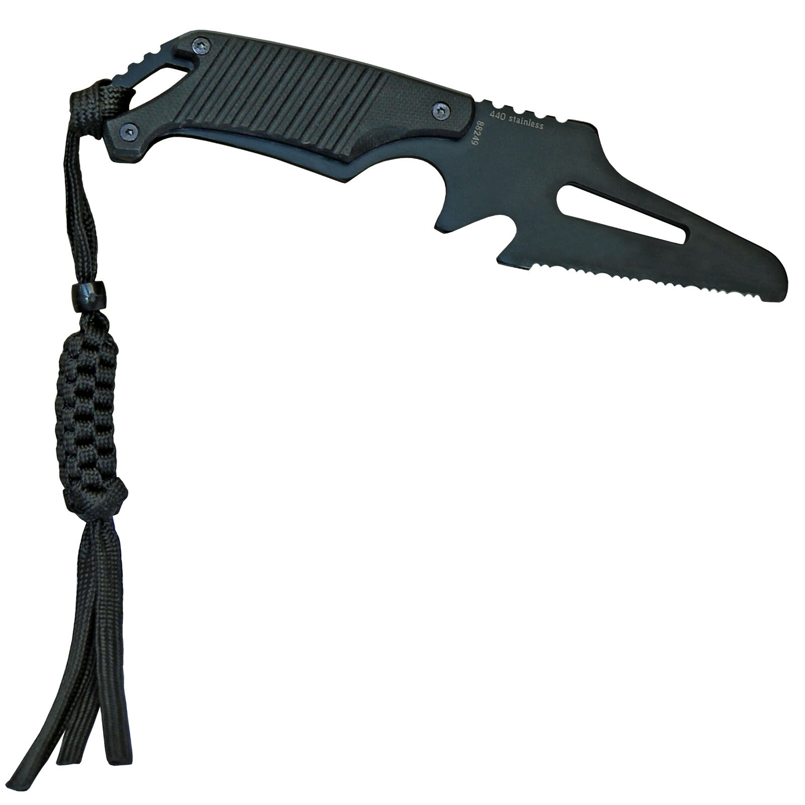 BlackField SEAHAWK Rescuemesser Neck Knife Ganzstahlmesser mit