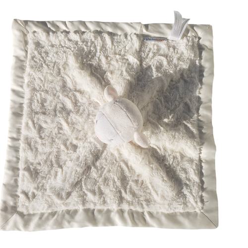 Kids Line Lamb Lovey Security Blanket Fluffy Silky Cream Blankie 13" - Picture 2 of 4