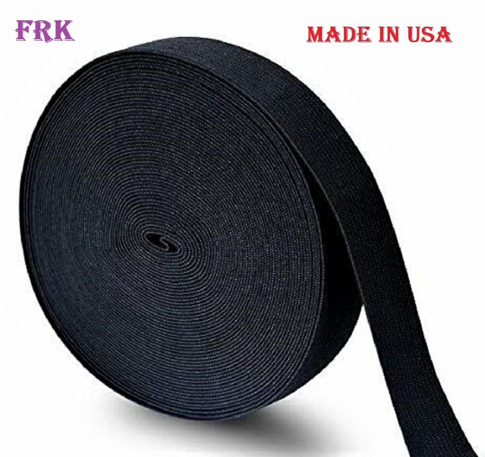 1 Inch Black Elastic 