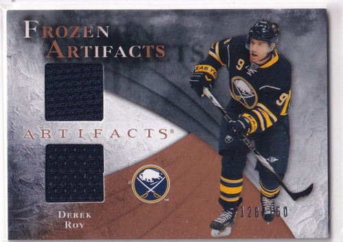 10/11 UD ARTIFACTS DEREK ROY FROZEN DUAL GAME JERSEY /150