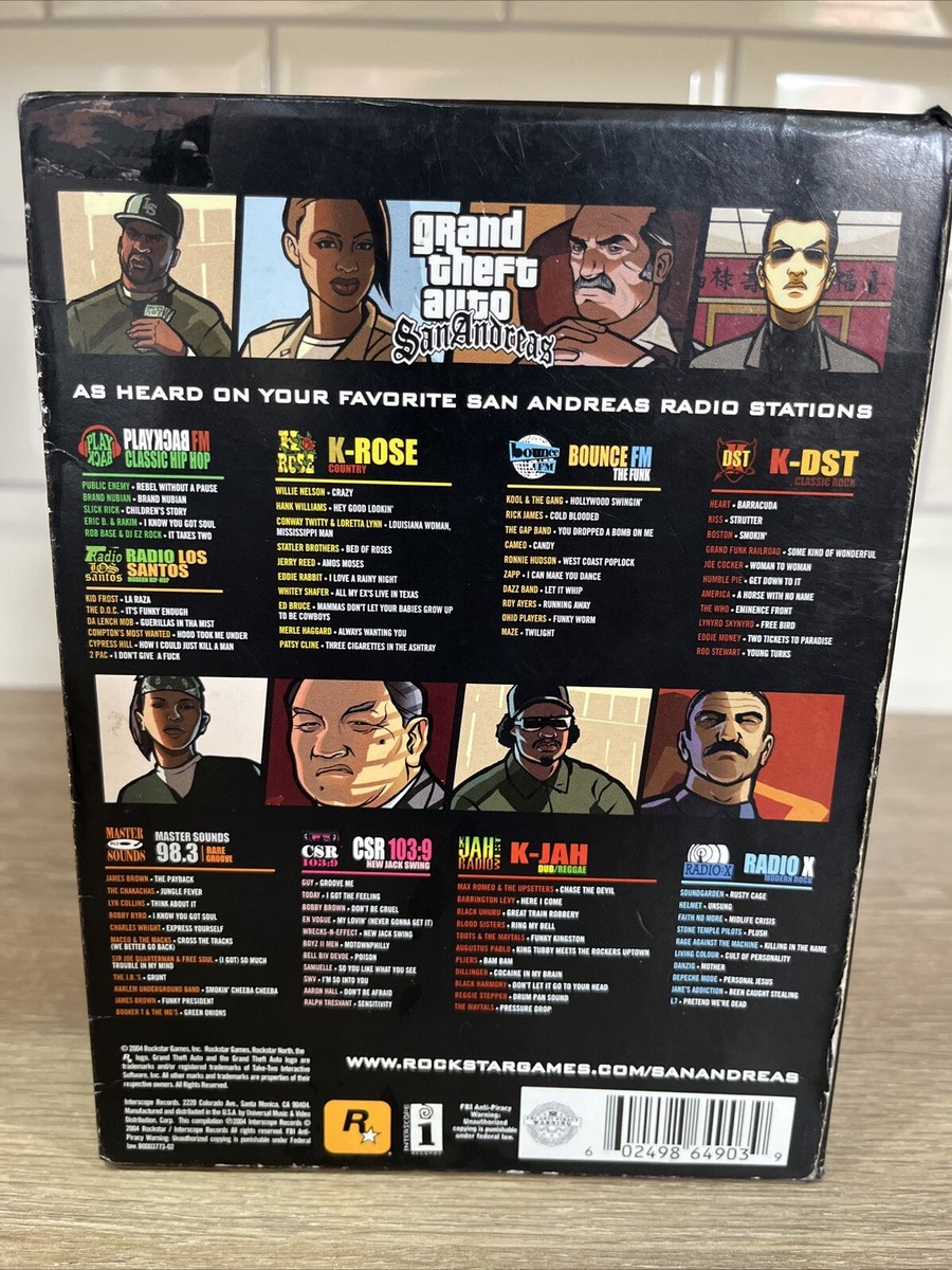 Grand Theft Auto: San Andreas Official Soundtrack 8 CD Box Set