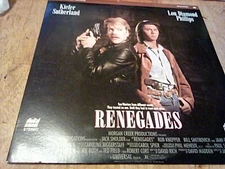 RENEGADES LASERDISC -  Jack Sholder / Kiefer Sutherland Lou Diamond Phillips VG