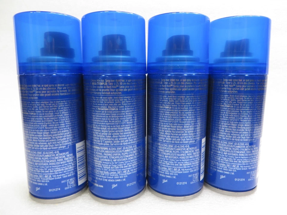TIGI CATWALK HARD HOLD LACA PARA EL CABELLO 3 OZ (Lote de 4) Foto 2 de 2