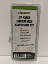 Lubrimatic 27-PIECE GREASE GUN ACCESSORY KIT: 6"-Flex Hose Coupler Dispenser 20