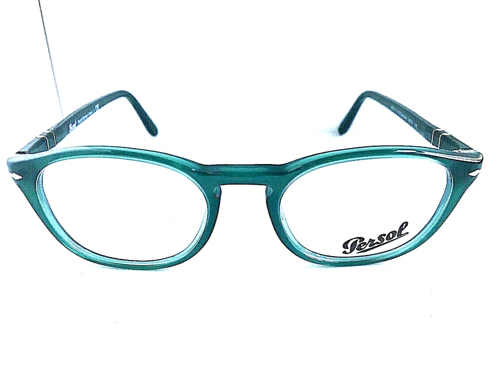Nuevo marco de gafas Persol 3007-V 1013 verde 48 mm ovalado para hombre 48-19-145 Foto 2 de 4