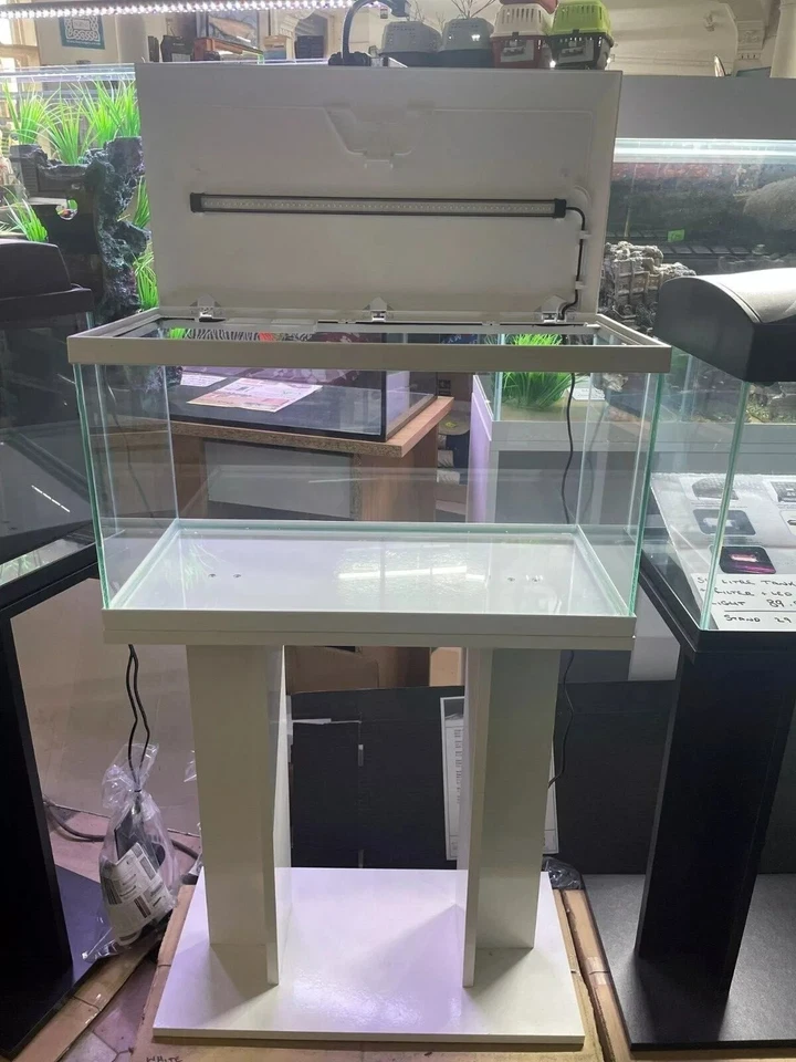 ** BRAND NEW ** Glass Fish Tank Aquarium With Stand, LED Light, Heater, Filter - Image 2 of 4