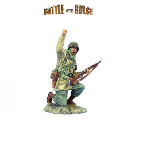 BB040 US Winter Infantry Kneeling with M1 Garand by First Legion - Picture 3 of 3