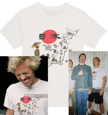 Taylor Hawkins T-shirt japan design worn by him - foo fighters dave dave grohl