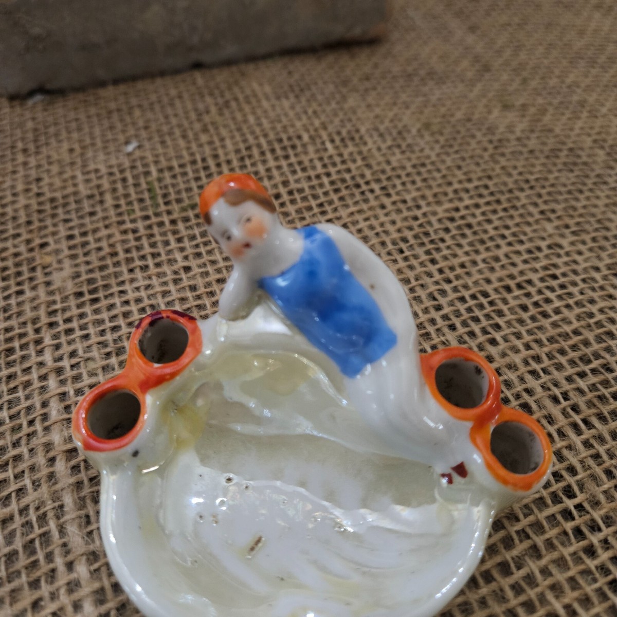 Antique Ceramic Cigarette Holder w/ Ashtray (Japan) | eBay