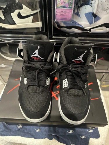 Size 8.5 - Jordan 4 Retro SE Mid Black Canvas