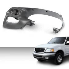 Fit For 1997-2003 Ford F150 Dash Speedo Instrument Cluster Bezel Trim Panel Gray
