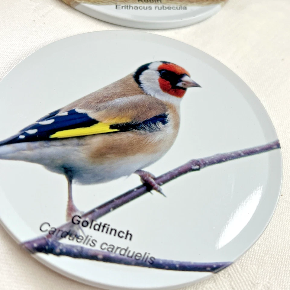 Birds English Garden Cork-Back Coasters – Set of 4 Assorted – 9cm - Image 3 of 4