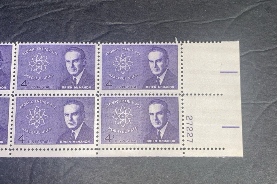 SCOTT 1200 ATOMIC ENERGY ACT 4 cent BLOCK OF 10 POSTAGE STAMPS MNH - Image 3 of 3