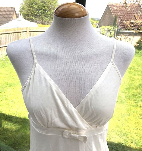 Hobbs Cream Strappy Top in Silk/Model Fabric - Size M - New - Picture 2 of 4