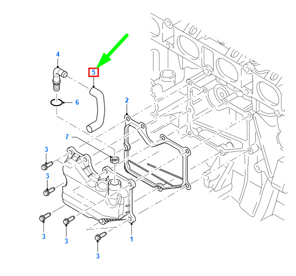 Genuine Ford Crankcase Oil Separator Tube 1119272 for sale online 