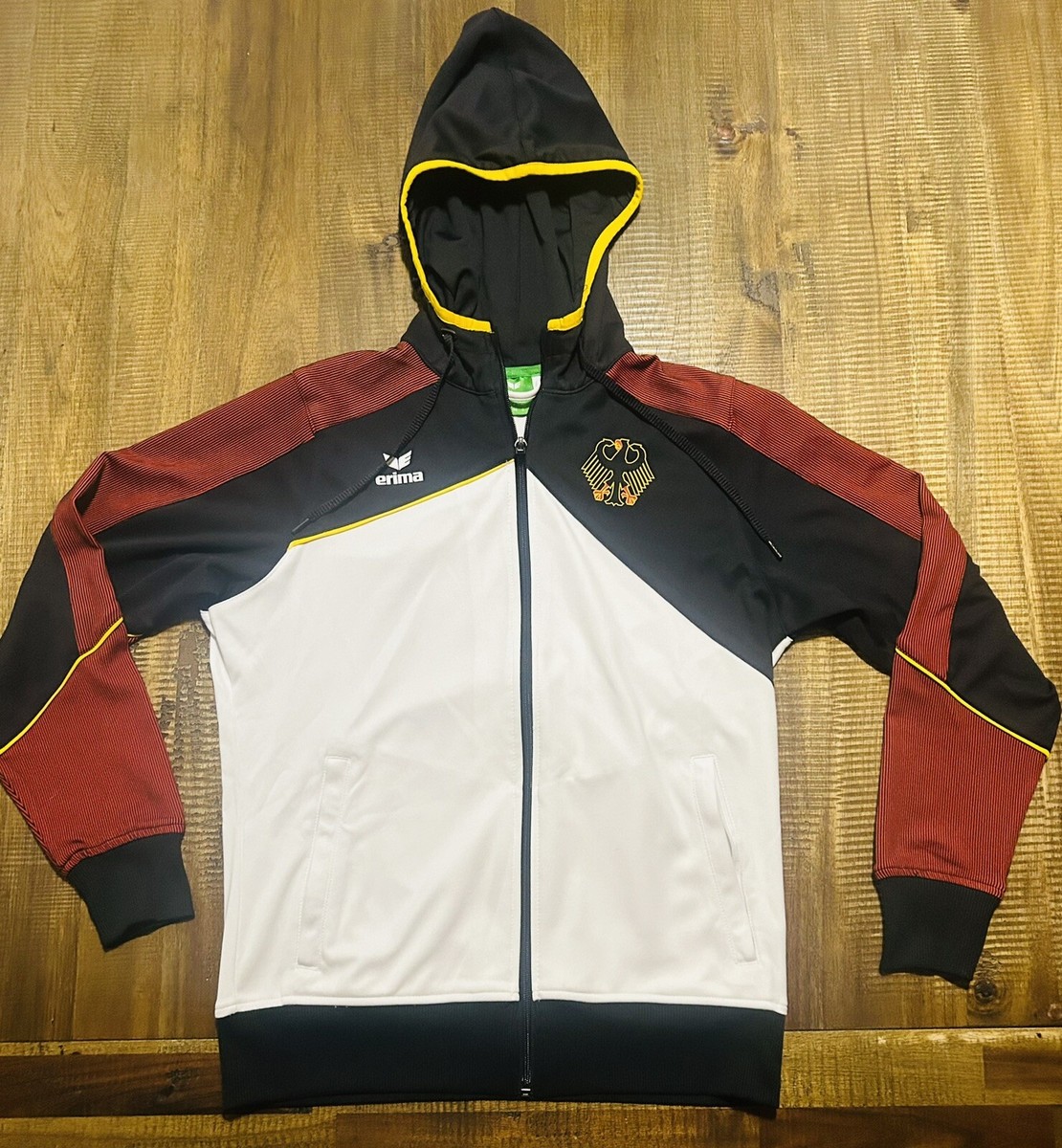 eurokenvy ジップアップ　パーカー　ジャージ　ユーロケンビー Erima Deutschland Vintage Jacket National Team ZipUp Hoodie Size