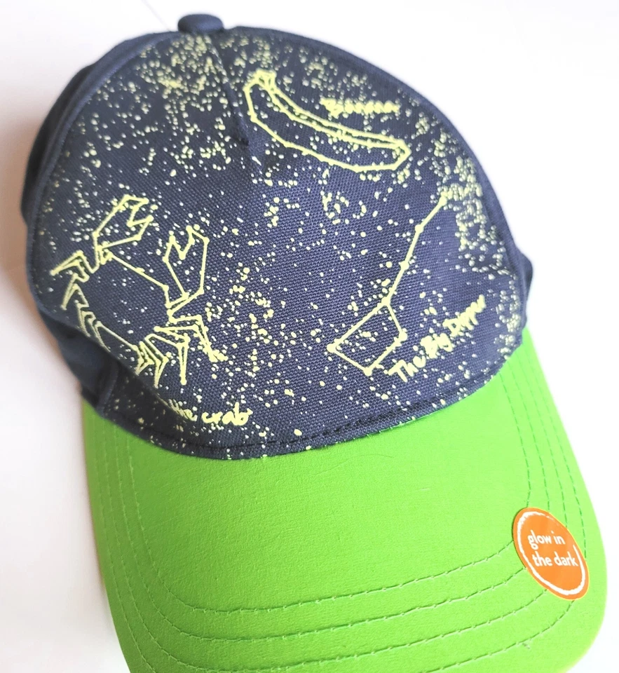 Gorra de béisbol Gymboree Boys talla L grande brillante constelación nueva con etiquetas a rayas en el espacio Foto 2 de 2