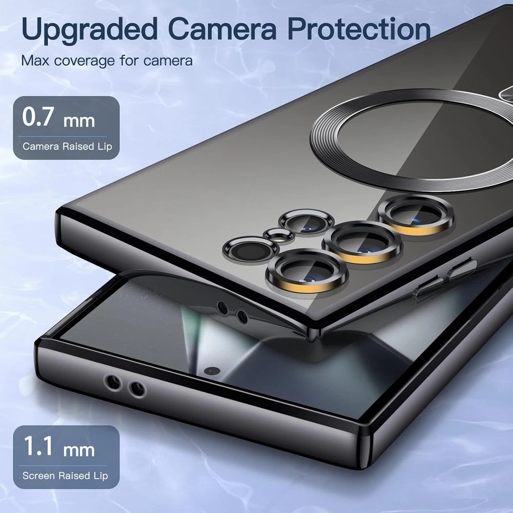 Phone Case For Samsung S24 S23 Ultra S22 S21 ShockProof Magnetic MagSafe Cover