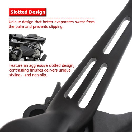 2pcs Black Wide Levers For Harley Sportster Softail Dyna Street Glide Road King - Picture 3 of 13