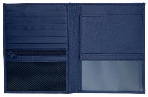 RFID Blocking Genuine Leather Travel Passport Wallet Holder - Picture 26 of 73