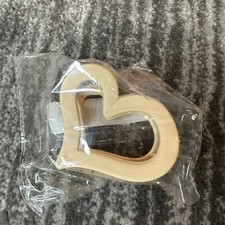 Heart Hair Clip Claw Hollow Hair Clamp Heart Shaped Clip Light Beige Barrette