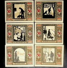1921 Germany DEUTSCHER FUHRHUND FUR KRIEGS BLINDE 50 Phennig Banknote / Notgeld