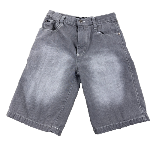 Vintage South Pole Shorts Boys 16 Gray Y2K Baggy Loose Fit Jorts Skate 27" W - Picture 2 of 16