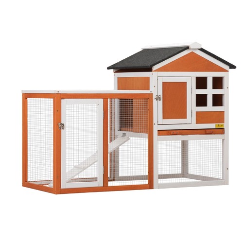 COZIWOW Wooden Rabbit Hutch Cage House Habitat Animal Pet Chicken Coop Outdoor - 第 10/19 張圖片