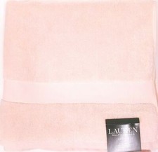 NEW RALPH LAUREN WESCOTT PALE,LIGHT PINK BATH OR HAND OR WASH CLOTH TOWEL