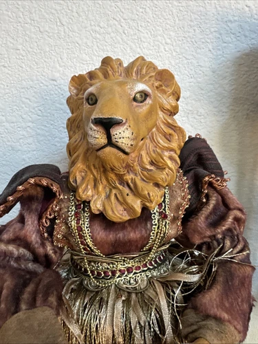 Lion Anthropomorphic Decor Doll Royal Court Regency Regal 16”