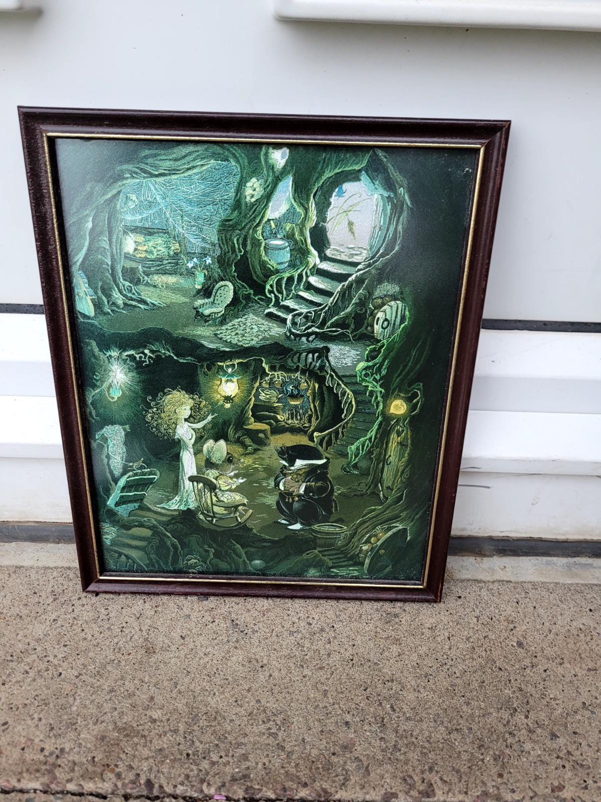 FOIL ART PRINTS VINTAGE FRAMED