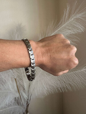Gorgeous Slim Magnetic Bracelet 42 Magnets Energy Power Stress Balance Christmas
