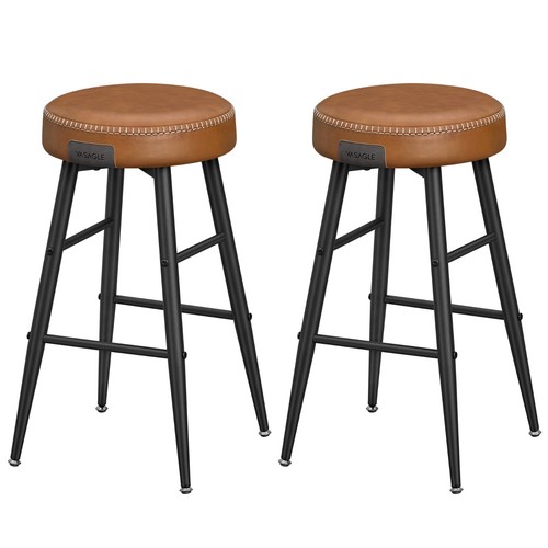 Bar Stools Set of 2 Kitchen Counter Stools Breakfast Stools Home Bar Dining Room - Picture 12 of 19