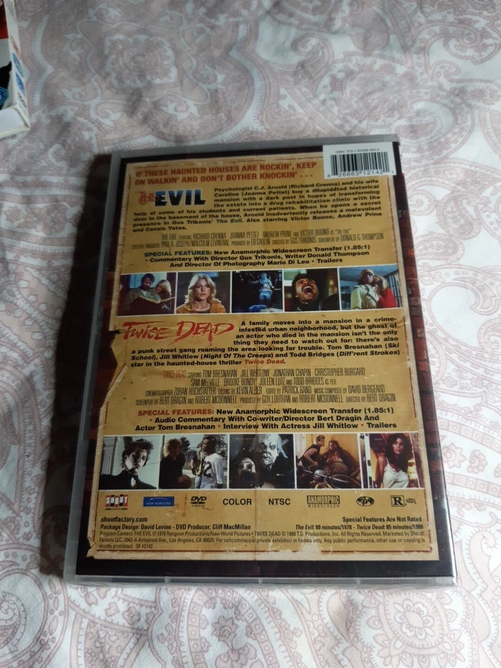 TWICE DEAD.1988. THE EVIL.1978.Roger Corman.Dvd.Brand New,Sealed.Reg 1 USA - Image 2 of 4