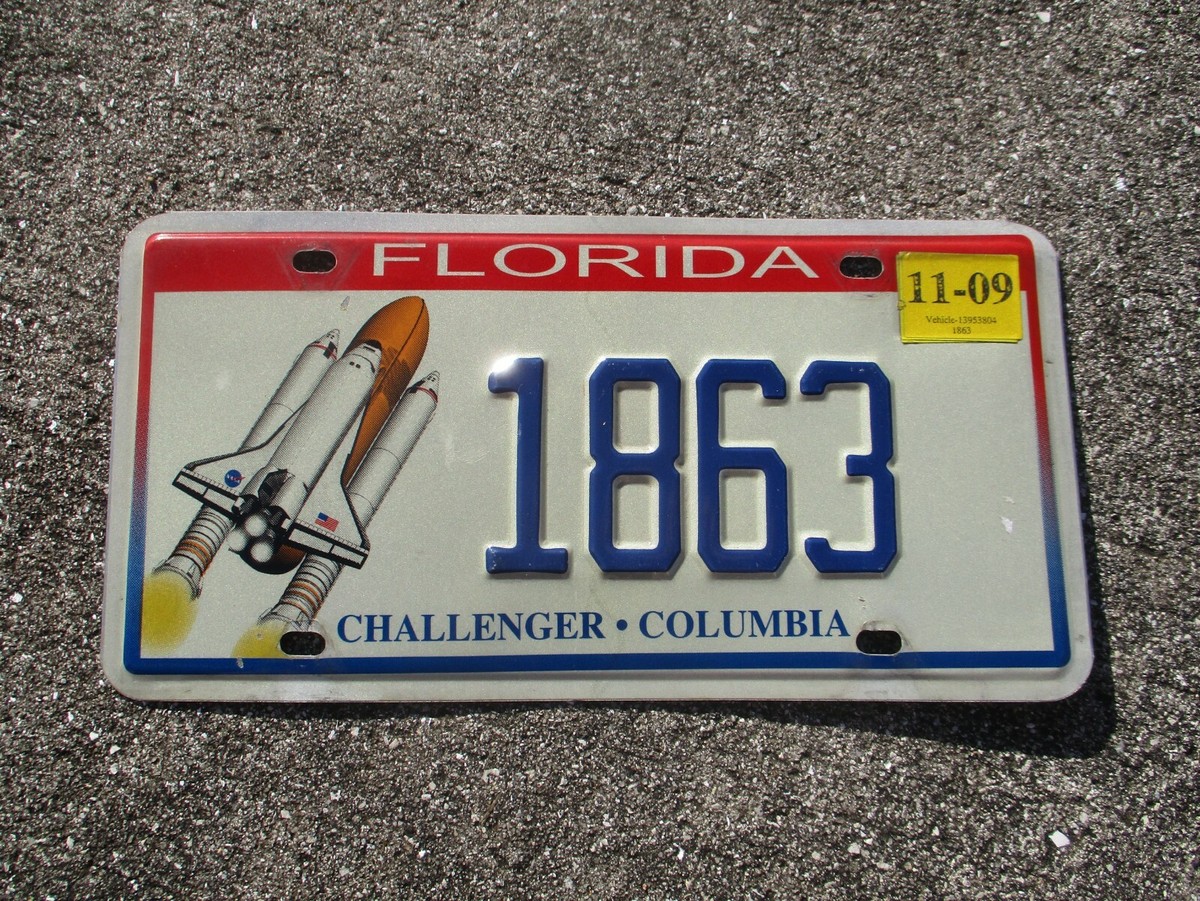 Florida 2009 Challenger - Columbia license plate # 1863 | eBay