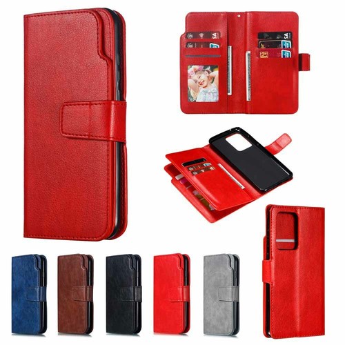 For Samsung Galaxy S20 S10 S9 S8 A10 A20 A50 Wallet Card Slot Leather Case Cover - Picture 6 of 38