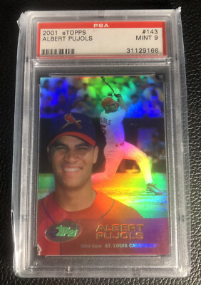 その他  Pujols RC topps ALBERT PUJOLS 2001 ETOPPS #143 RC ROOKIE PSA 9 RARE! Pop is 119 w