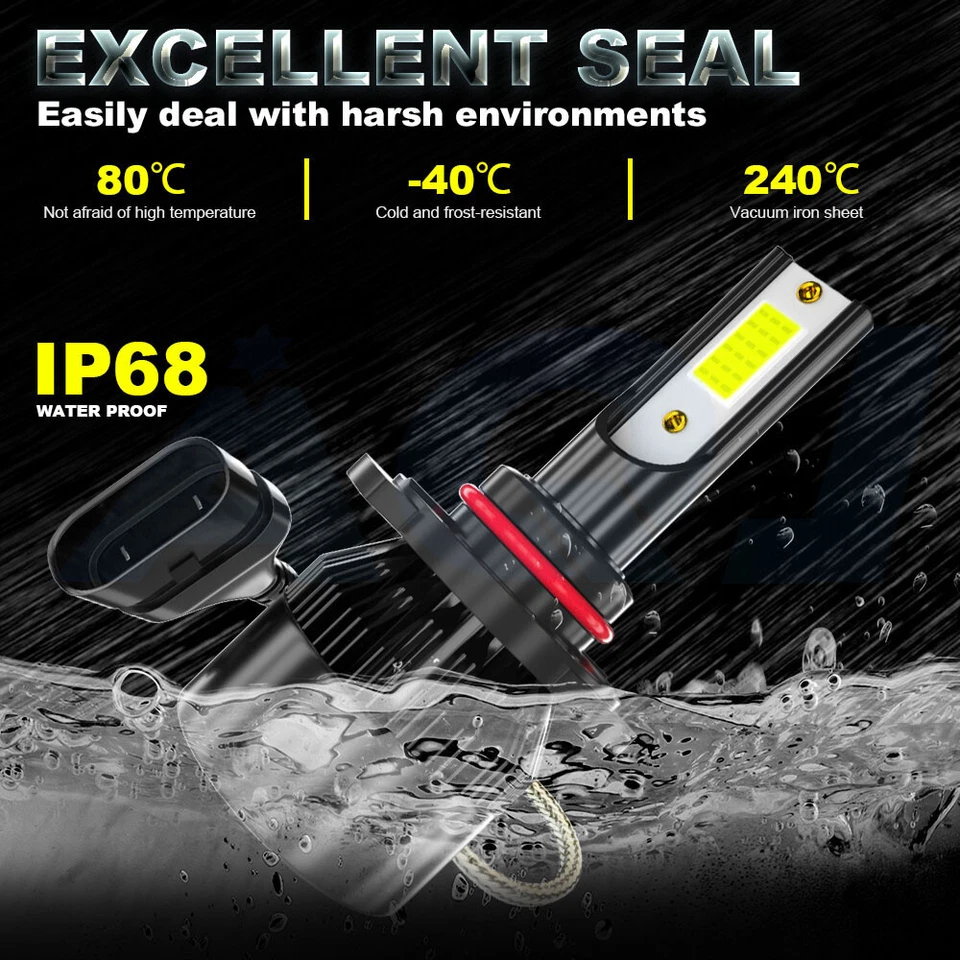 For Chevrolet C3500 C3500HD 1990-2002 6000K 4X LED Headlight Bulbs High Low Beam Foto 3 de 4