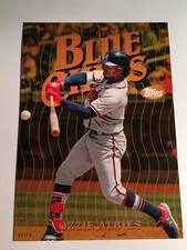 2019 Topps Finest Blue Chips Jumbo 5x7 Ozzie Albies Braves OA 01/10