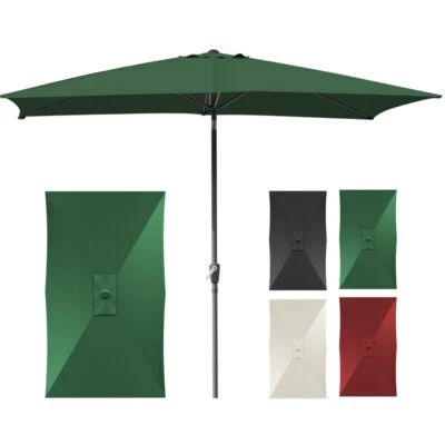 MARKENLOS Sonnenschirm Outdoor-Schirm Rechteckig Ø1.4x2.1m/Ø2x3m Gartenschirm