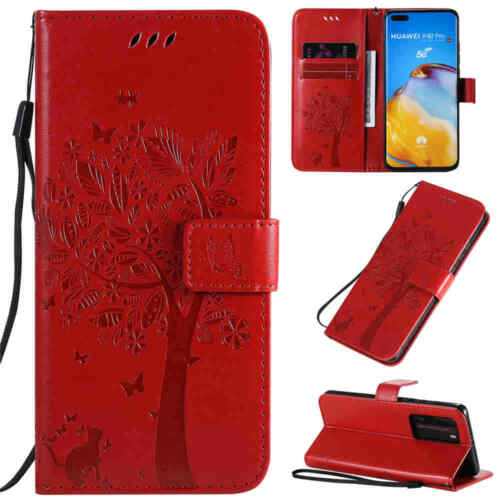 For Huawei P40 Lite P30 P20 Pro Magnetic Flip Wallet Stand Leather Case Cover - Picture 40 of 40