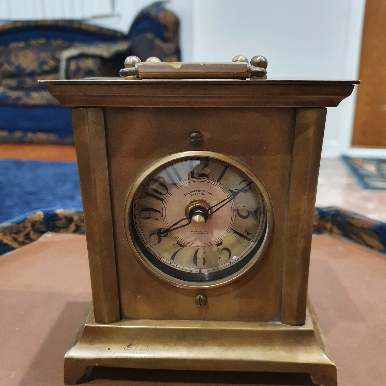 Vintage Timeworks Solid Brass Antique Clock Series 1906 Berkeley, CA