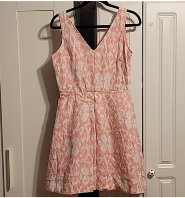 Gap Linen A-Line Dress Women's Small Pink Mini Short Pockets Barbiecore  Summer | eBay