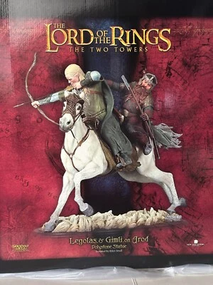 Statue Legolas et Gimli sur Arod - Photo 1/4
