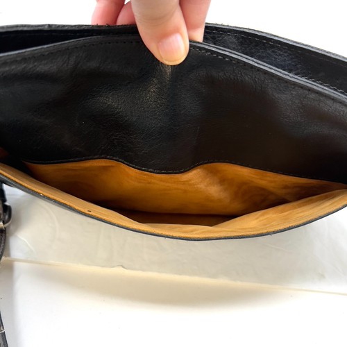 Patricia Nash Bag Black Saddle Shoulder Italian Leather Purse Magnetic Snap - Picture 15 of 20