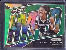 2022 Panini Prizm WNBA Get Hyped Prizms Green #4 Candace Parker Chicago Sky