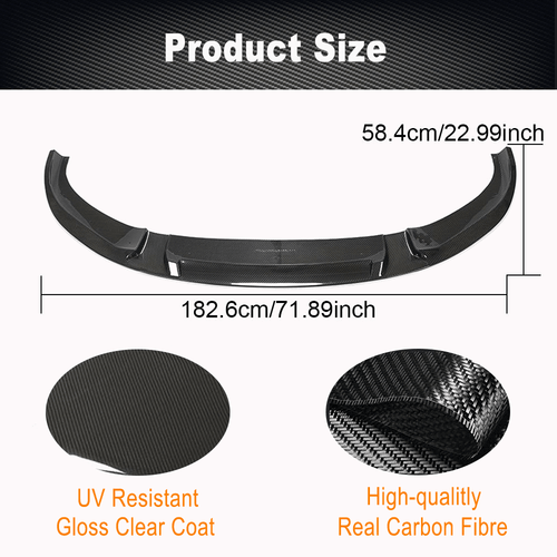 Passt für BMW 8er G14 G15 G16 Carbon Frontlippe Frontspoiler Schwert Frontansatz - Bild 9 von 12