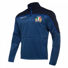 1672/19 FIR FEDERAZIONE ITALIANA RUGBY FELPA M18 TRAINING  ZIP ITALIA 58097836